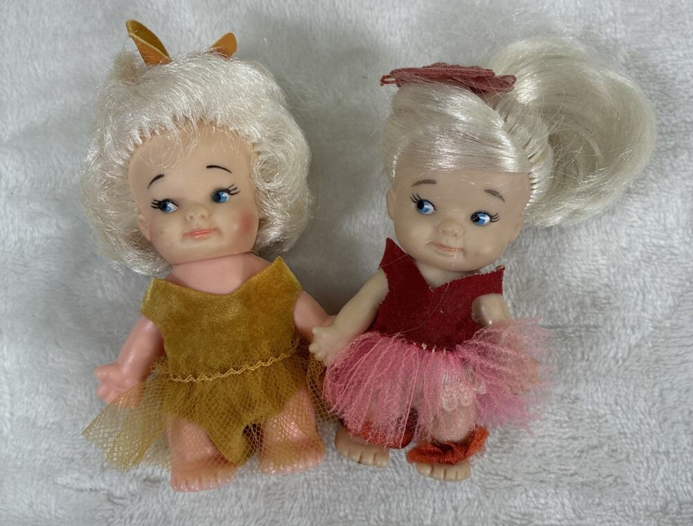 2) Vintage 1965 UNEEDA Pee Wee Doll Original Clothes Benefits Charity